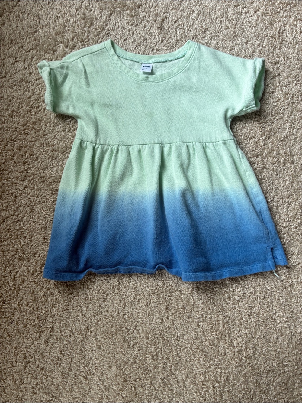 Old Navy Mint to Blue Ombre Short Sleeve Tee